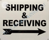 Shipping & Receiving RIGHT SignRight Arrow Shipping & Receiving RIGHT SignRight Arrow