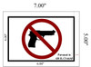 NO Guns BUILDING SIGN