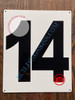 Large Number 14 BUILDING SIGN-Metal SignParking LOT Number BUILDING SIGN Large Number 14 BUILDING SIGN-Metal SignParking LOT Number BUILDING SIGN