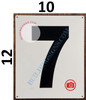 Large Number 7 SIGNAGE -Metal SignParking LOT Number SIGNAGE Large Number 7 SIGNAGE -Metal SignParking LOT Number SIGNAGE