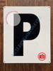 Large Letter P -Metal SignParking LOT DOB SIGN Large Letter P -Metal SignParking LOT DOB SIGN