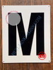 Large Letter M -Metal SignParking LOT Sign Large Letter M -Metal SignParking LOT Sign