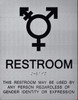 Gender Neutral Symbols Restroom Wall DOB SIGN Gender Neutral Symbols Restroom Wall DOB SIGN