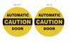 Caution Automatic Door Sticker Caution Automatic Door Sticker