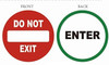 Enter / DO NOT Enter Sticker Window Sticker Decal DOB SIGN