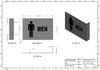 Men Restroom Projection Sign- Men Restroom 3D SIGNAGE Men Restroom Projection Sign- Men Restroom 3D SIGNAGE