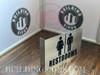 Restroom Projection Sign- Restroom 3D SIGNAGE Restroom Projection Sign- Restroom 3D SIGNAGE