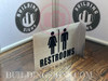 Restroom Projection Sign- Restroom 3D SAFETY SIGN Restroom Projection Sign- Restroom 3D SAFETY SIGN
