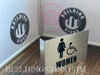 Women ACCESSIBLE Restroom Projection Sign- Women ACCESSIBLE Restroom 3D COMPLIANCE SIGN