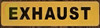 Exhaust Sticker Decal Sign