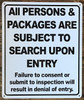 All Persons Subject to Search DOB SIGN All Persons Subject to Search DOB SIGN