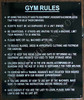 Gym Rules DOB SIGN Gym Rules DOB SIGN
