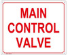 MAIN CONTROL VALVE SIGN MAIN CONTROL VALVE SIGN
