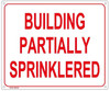 BUILDING PARTIALLY SPRINKLERED SIGN