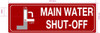 FD MAIN WATER SHUT-OFF SIGN