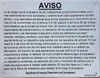 SPANISH HPD NYC SMOKE DETECTOR SAFETY SIGN