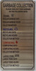 HPD NYC GARBAGE COLLECTION SIGN