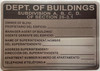 HPD ENGLISH/SPANISH DEPTARTMENT OF BUILDING SUBDIVISION A,B,C,D SIGN