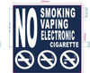 HPD NO SMOKING NO VAPING NO ELECTRONIC CIGARETTE SIGN