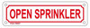 OPEN SPRINKLER SIGN