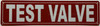 TEST VALVE SIGN