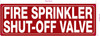 NYC FIRE SPRINKLER SHUT-OFF SIGN