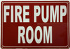 FIRE PUMP ROOM SAFETY SIGN