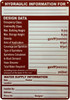 HPD HYDRAULIC INFORMATION DESIGN DATA SIGN FIRE SPRINKLER SIGNS SYSTEM SIGN