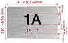 FD APT NUMBER 1A SIGN-UNIT NUMBER SIGN WITH RAISED LETTERS
