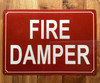 FD FIRE DAMPER SIGN