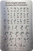 FD BRAILLE ALPHABET & WORDS BOARD WITH STURDY RAISED DOTS