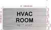 HPD HVAC ROOM SIGN WITH RAISED LETTERS