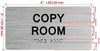 FD COPY ROOM SIGN WITH RAISED LETTERS