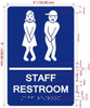 RESTROOM SAFETY SIGN RAISED LETTERS