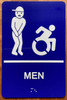 RESTROOM SIGN RAISED LETTERS