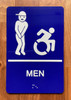 NYC RESTROOM SIGN RAISED LETTERS