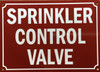 SPRINKLER CONTROL VALVE COMPLIANCE SIGN