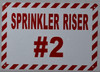 SIGN Sprinkler Riser #2