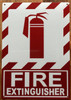 HPD FIRE EXTINGUISHER WITH SYMBOL SIGN