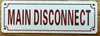 MAIN DISCONNECT SIGN