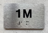 FD APT NUMBER 1M SIGN-UNIT NUMBER SIGN WITH RAISED LETTERS