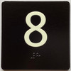ELEVATOR FLOOR NUMBER THE LEXINGTON AVE LINE (8TH FLOOR) SIGN