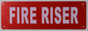 FIRE Riser Signage FIRE Riser Signage