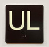 HPD ELEVATOR FLOOR NUMBER THE LEXINGTON AVE LINE (UL-UPPER LEVEL) SIGN