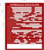 FD HYDRAULIC DATA PLATE SIGN