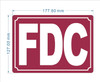 FDC COMPLIANCE SIGN