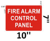 FIRE Alarm Control Panel  - Reflective !!!  Signage FIRE Alarm Control Panel  - Reflective !!!  Signage