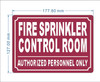 FD FIRE SPRINKLER CONTROL ROOM SIGN