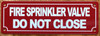 FIRE SPRINKLER VALVE