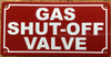 GAS SHUT-OFF VALVE SIGN
